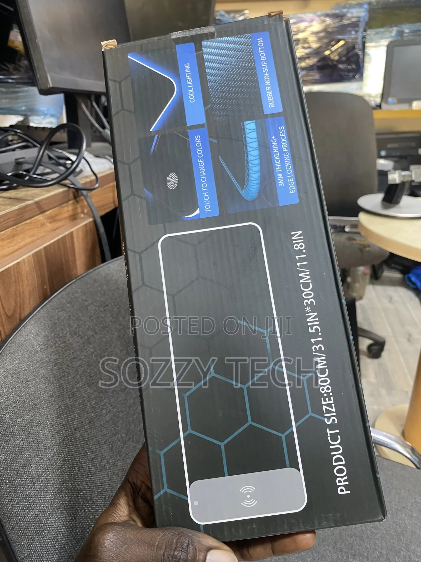GIM Wireless Charging RGB Gaming Mouse Pad 15W, LED Mouse Mat