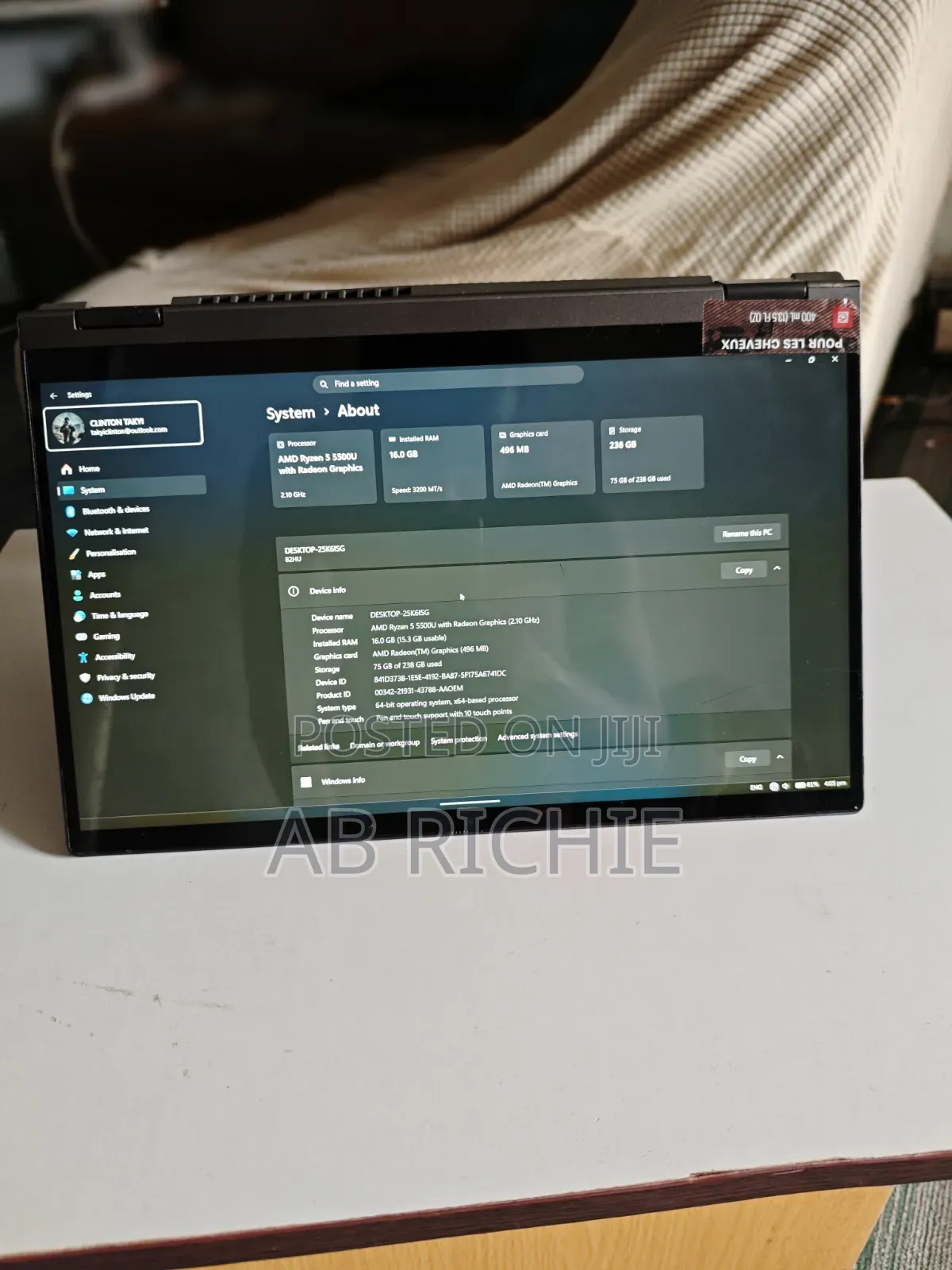 Laptop Lenovo IdeaPad Flex 15 16GB AMD Ryzen 5 SSD 256GB