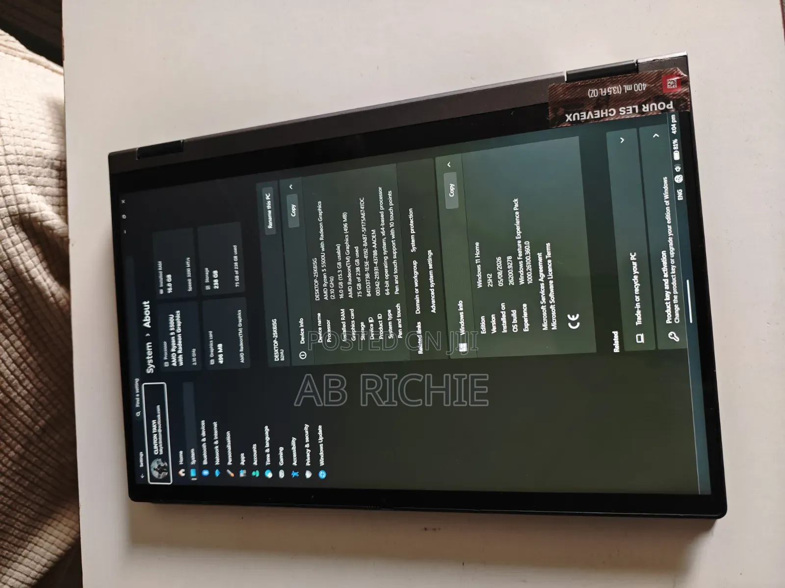 Laptop Lenovo IdeaPad Flex 15 16GB AMD Ryzen 5 SSD 256GB
