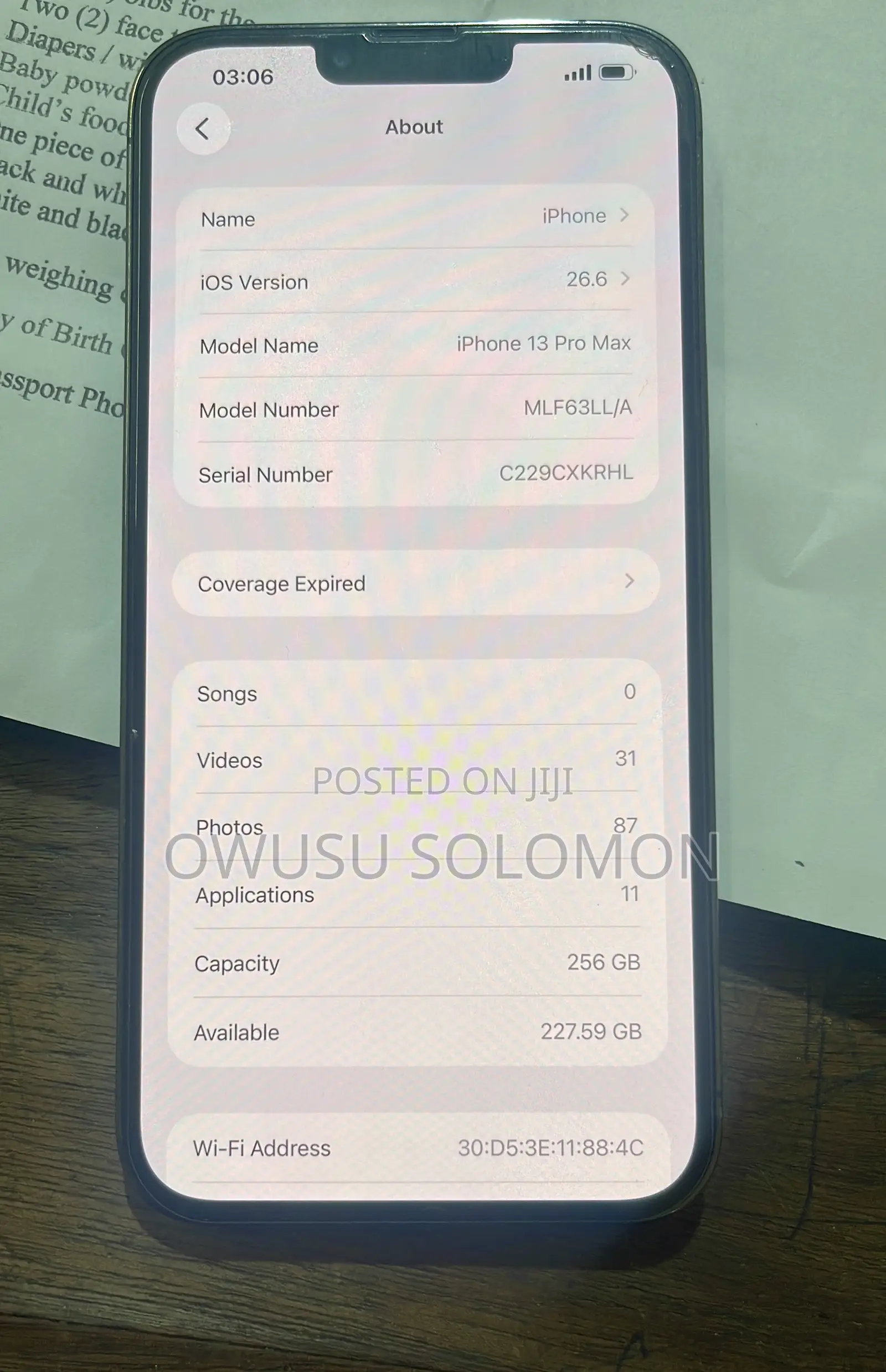 Apple iPhone 13 Pro Max 256 GB Gray