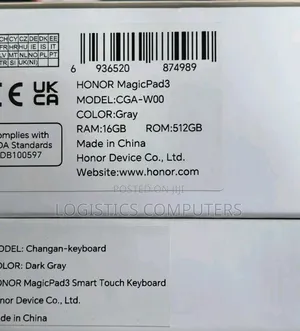 New Honor MagicPad 3 512 GB Gray