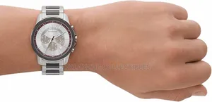 Armani Exchange Silver Tone Gent's Watch 44mm Case Size