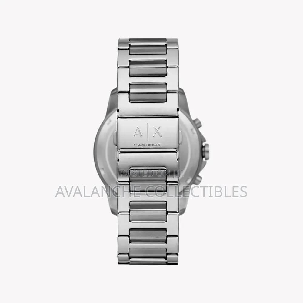 Armani Exchange Silver Tone Gent's Watch 44mm Case Size