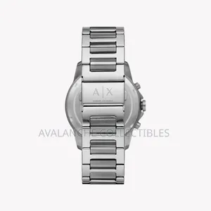 Armani Exchange Silver Tone Gent's Watch 44mm Case Size