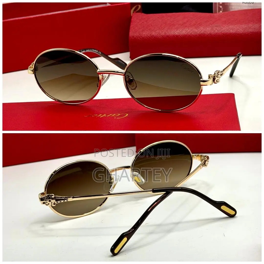 Cartier Luxury Rimless Sunglasses – Elegant Designer Eyewear