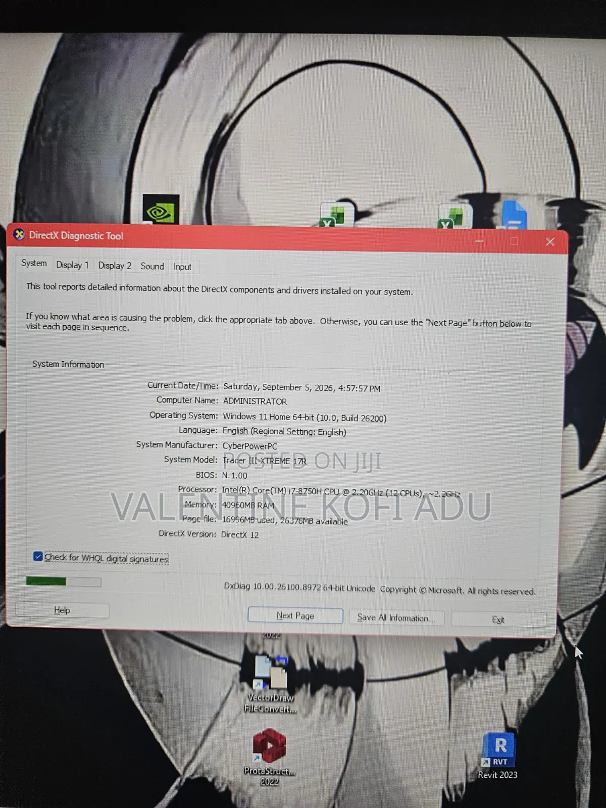 Laptop Cyberpower Tracer III 17 Xtreme 40GB Intel Core i7 SSD 2T