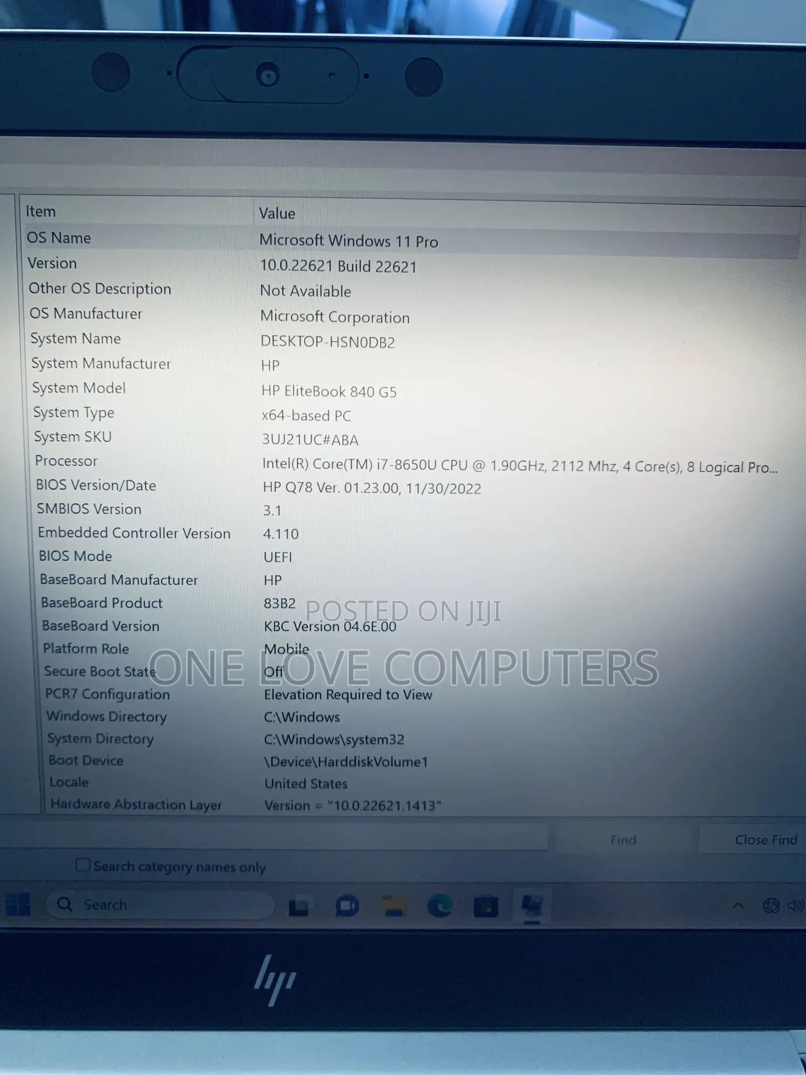 Laptop HP EliteBook 840 G5 16GB Intel Core i7 SSD 512GB