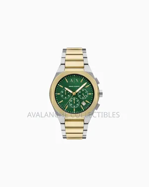 Armani Exchange Silver and Gold Tone 42mm Case Size