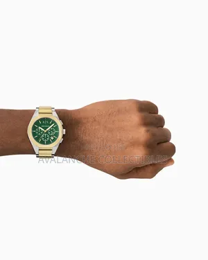 Armani Exchange Silver and Gold Tone 42mm Case Size