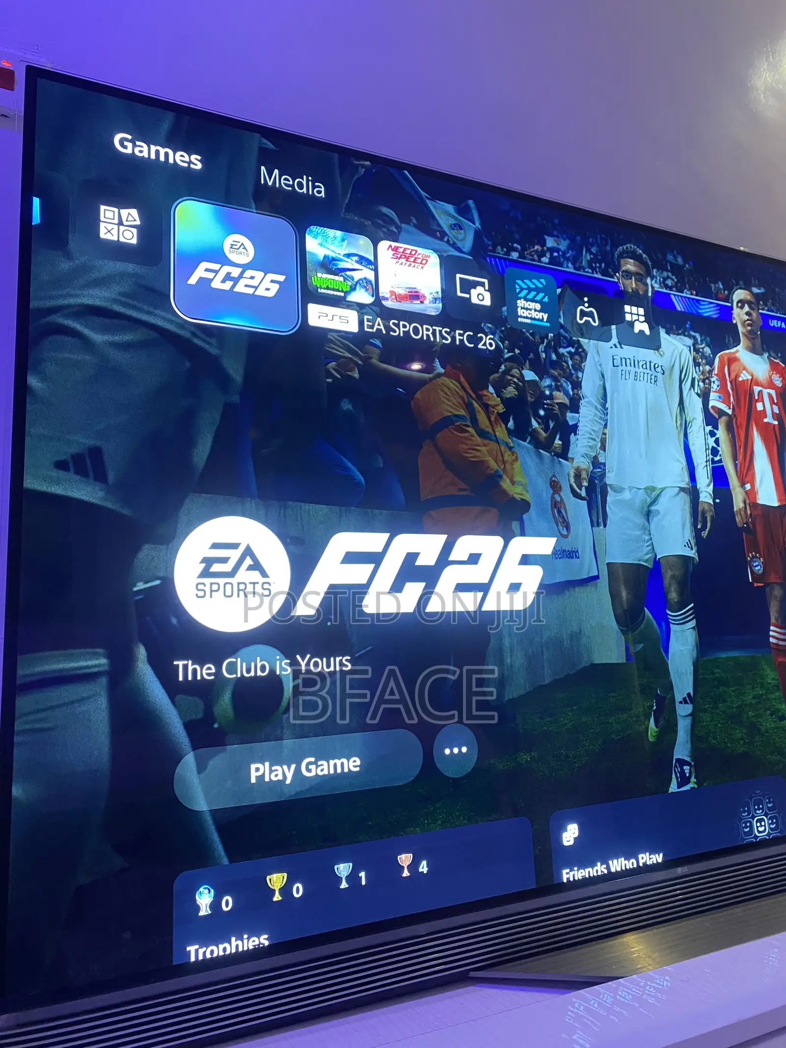 PS5 Slim Disc Version With Fc 26 Online and Need for Speed. Falaa Deal