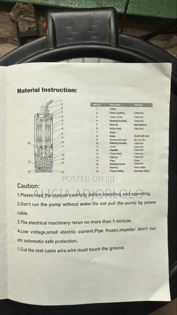 In Built Submersible Pump
