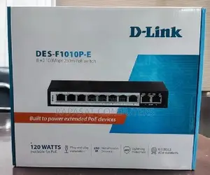 D-Link DES-F1010P-E 10-Port Gigabit PoE + Surveillance Switch