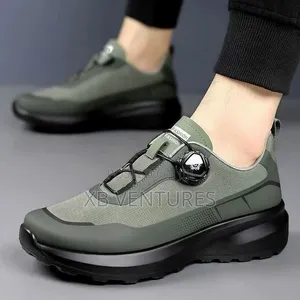 Outdoor Daily Walking Non-Slip Dial Lace Sneaker - Green
