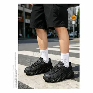 Casual Lightweight Breathable Slip-on Crocs Style Shoes- Black