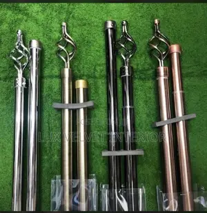 Heavy Duty Extendable Curtain Rods With Brackets - All Sizes Available