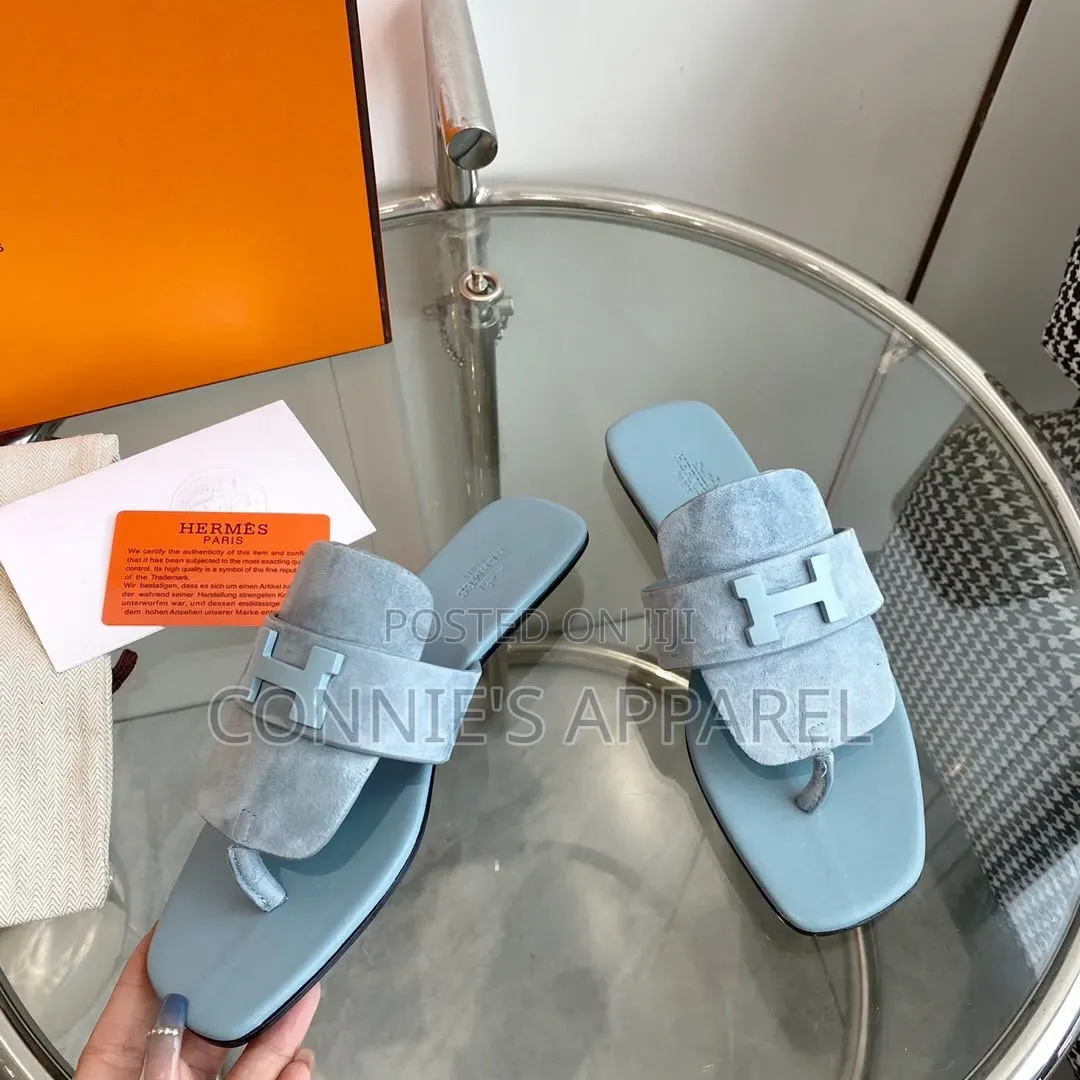High Grade Ladies Hermes Slippers