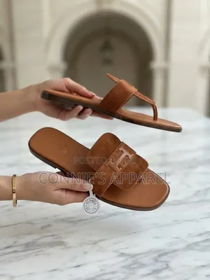 High Grade Ladies Hermes Slippers