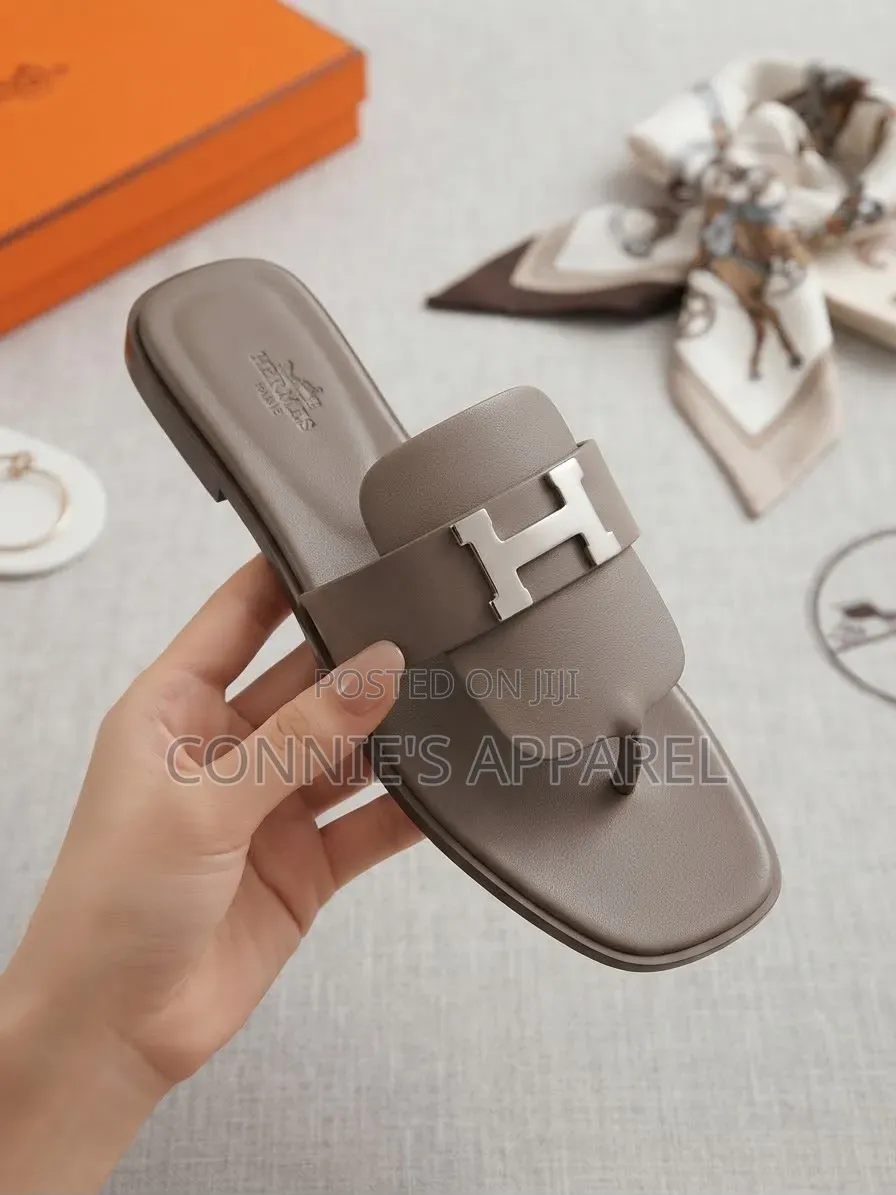 High Grade Ladies Hermes Slippers
