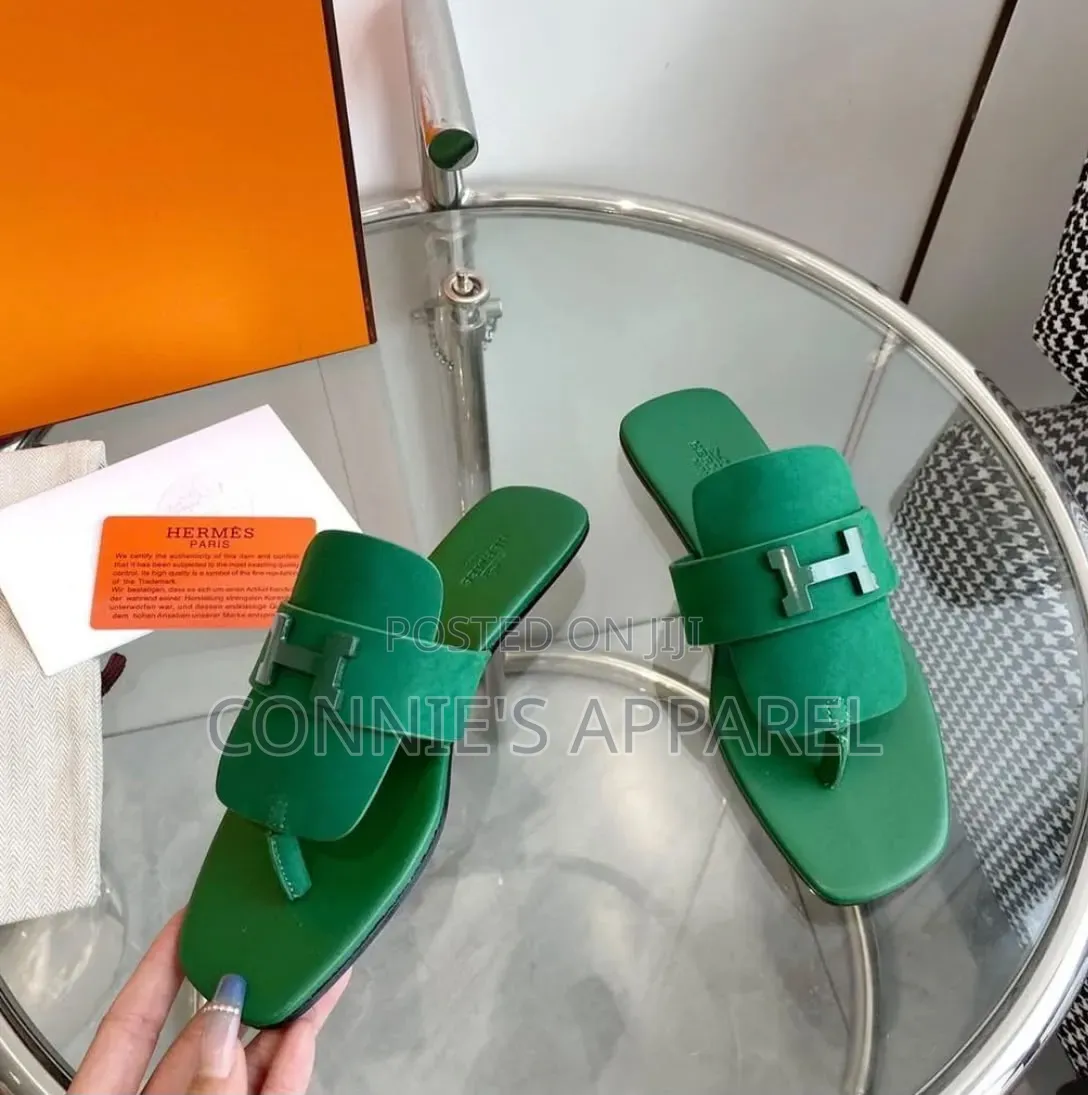 High Grade Ladies Hermes Slippers