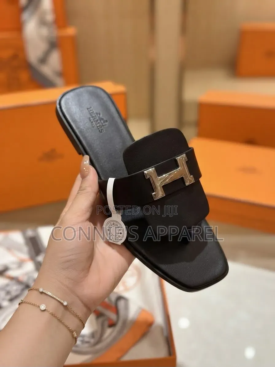 High Grade Ladies Hermes Slippers