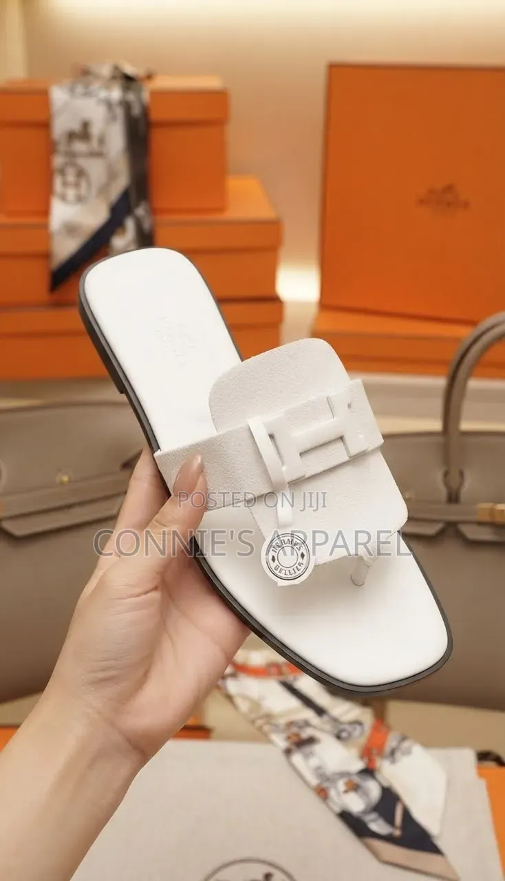 High Grade Ladies Hermes Slippers