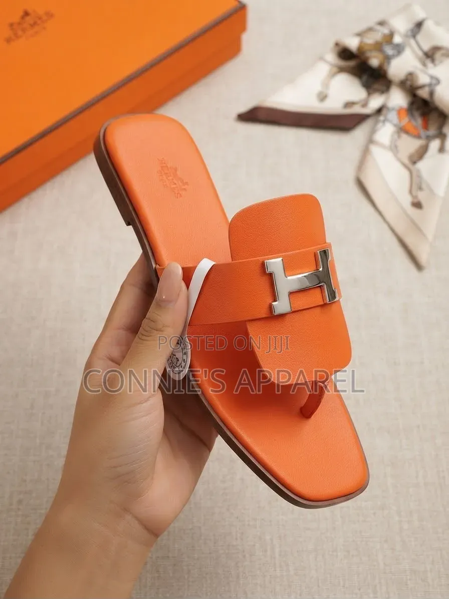 High Grade Ladies Hermes Slippers