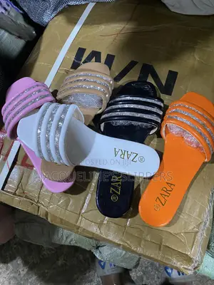 Quality Sliver Matching Slippers for Ladies