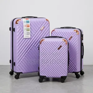 Plastic Suitcase 3in1 (4-Round Wheels)