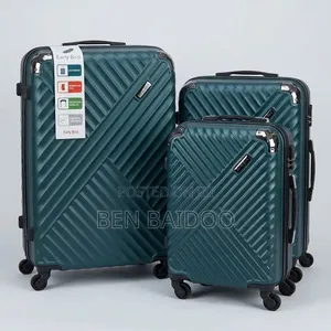 Plastic Suitcase 3in1 (4-Round Wheels)