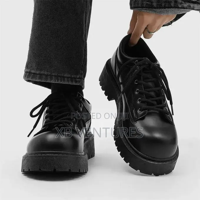 Niche Style Formal Oxford Official Corporate Lace Up Chunky Shoes