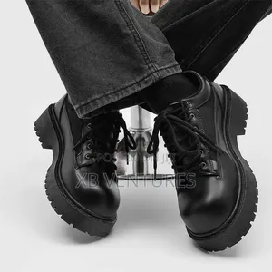Niche Style Formal Oxford Official Corporate Lace Up Chunky Shoes