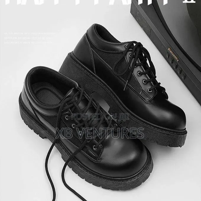 Niche Style Formal Oxford Official Corporate Lace Up Chunky Shoes