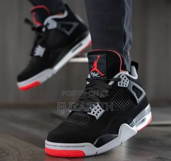 Nike Air Jordan 4 Retro- "Bred" (Black Cement)