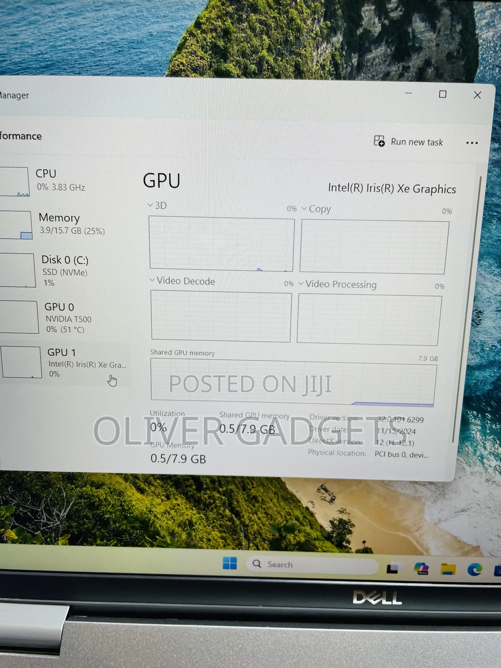 Laptop Dell Precision 3560 16GB Intel Core i7 SSD 512GB