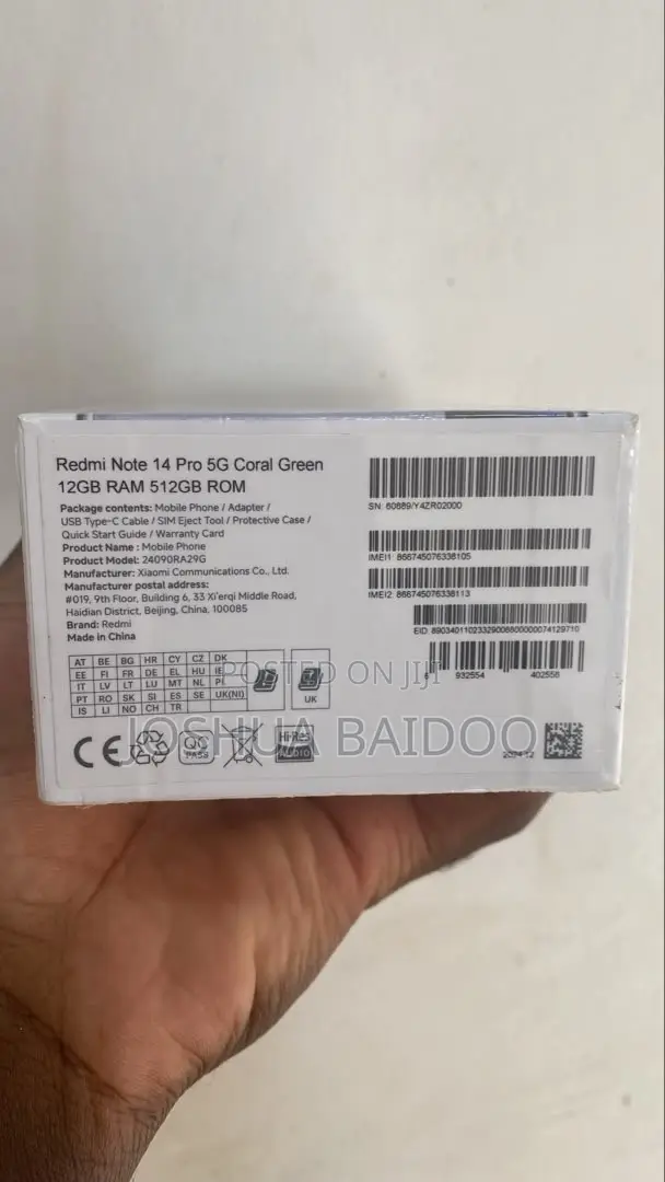 New Xiaomi Redmi Note 14 Pro 512 GB Red