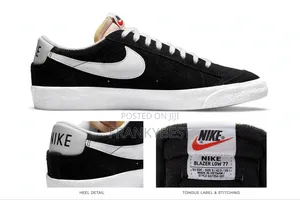 Nike Blazer Low "77 Premium Quality Black and White Sizes 40-45
