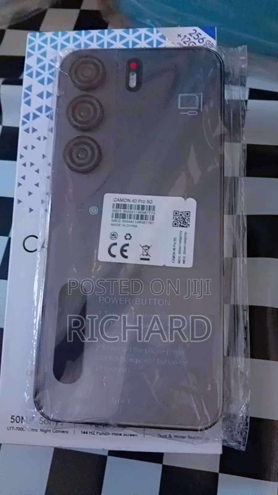 New Tecno Camon 40 256 GB Gray