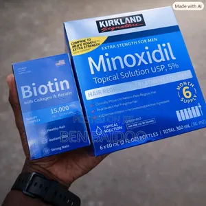 Kirkland Minoxidil Pack Biotin Beauty Suppl. (Hair Growth Solution)