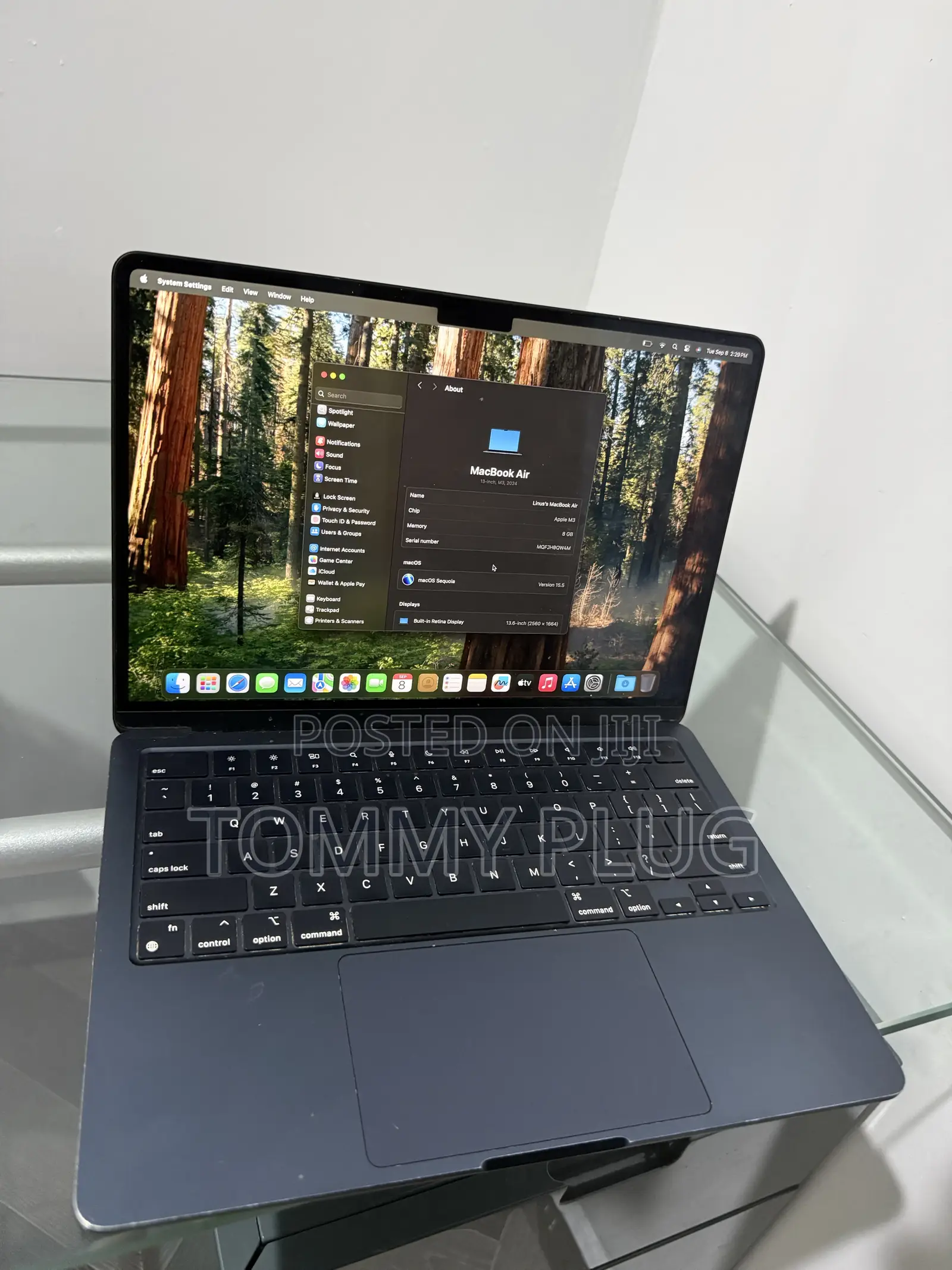 Laptop Apple MacBook Air 8GB Intel Core M3 SSD 256GB