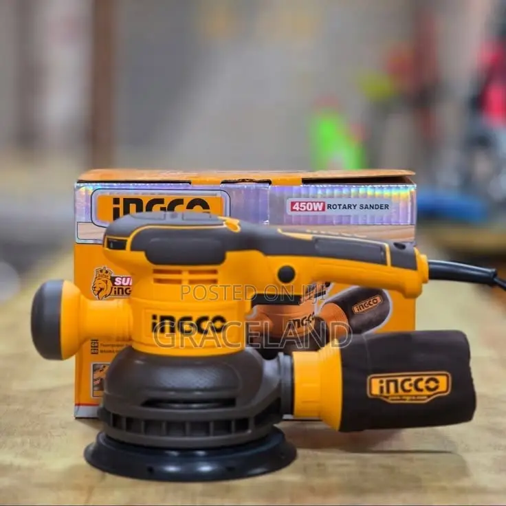This Is Original INGCO Industrial Rotary Sander Swirls Dust 450W Max