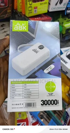 ABK Power Bank With 30,000mah