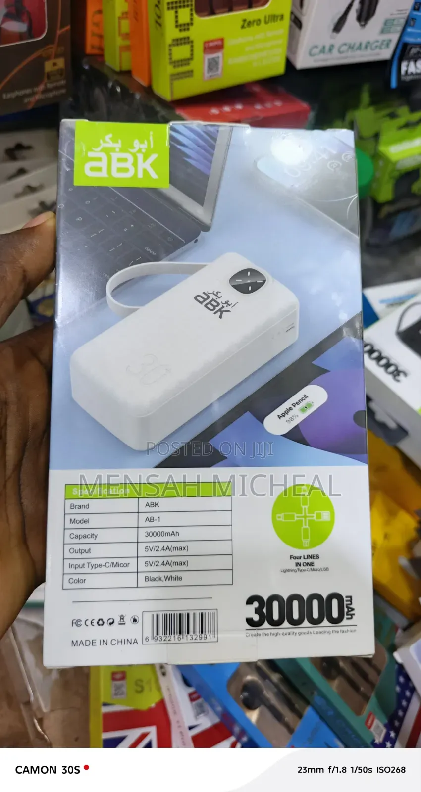 ABK Power Bank With 30,000mah