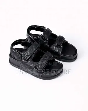 Platform Black Sandals