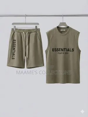 Essentials Fear of God Men’s Sleeveless Tank Top and Down Set