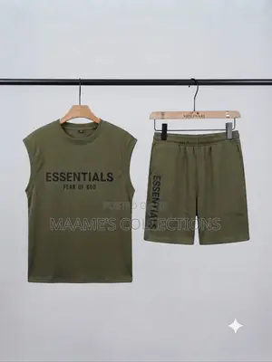 Essentials Fear of God Men’s Sleeveless Tank Top and Down Set