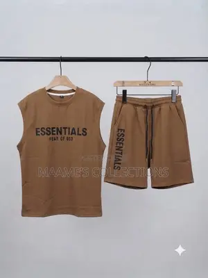 Essentials Fear of God Men’s Sleeveless Tank Top and Down Set