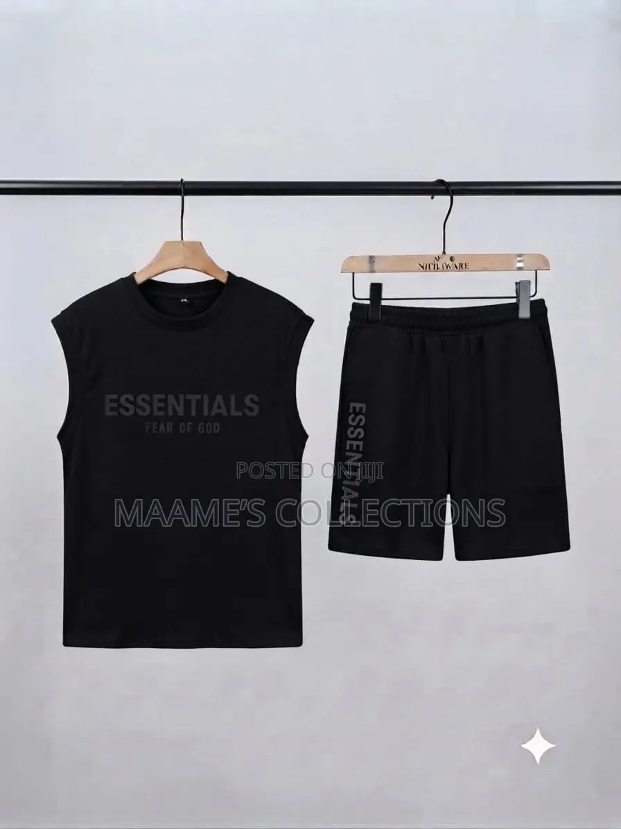 Essentials Fear of God Men’s Sleeveless Tank Top and Down Set