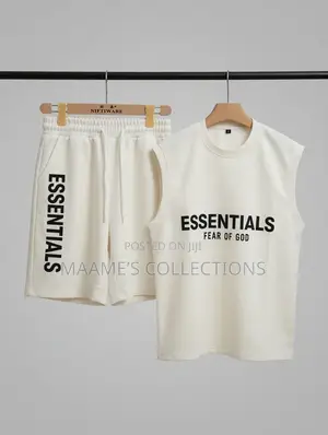 Essentials Fear of God Men’s Sleeveless Tank Top and Down Set