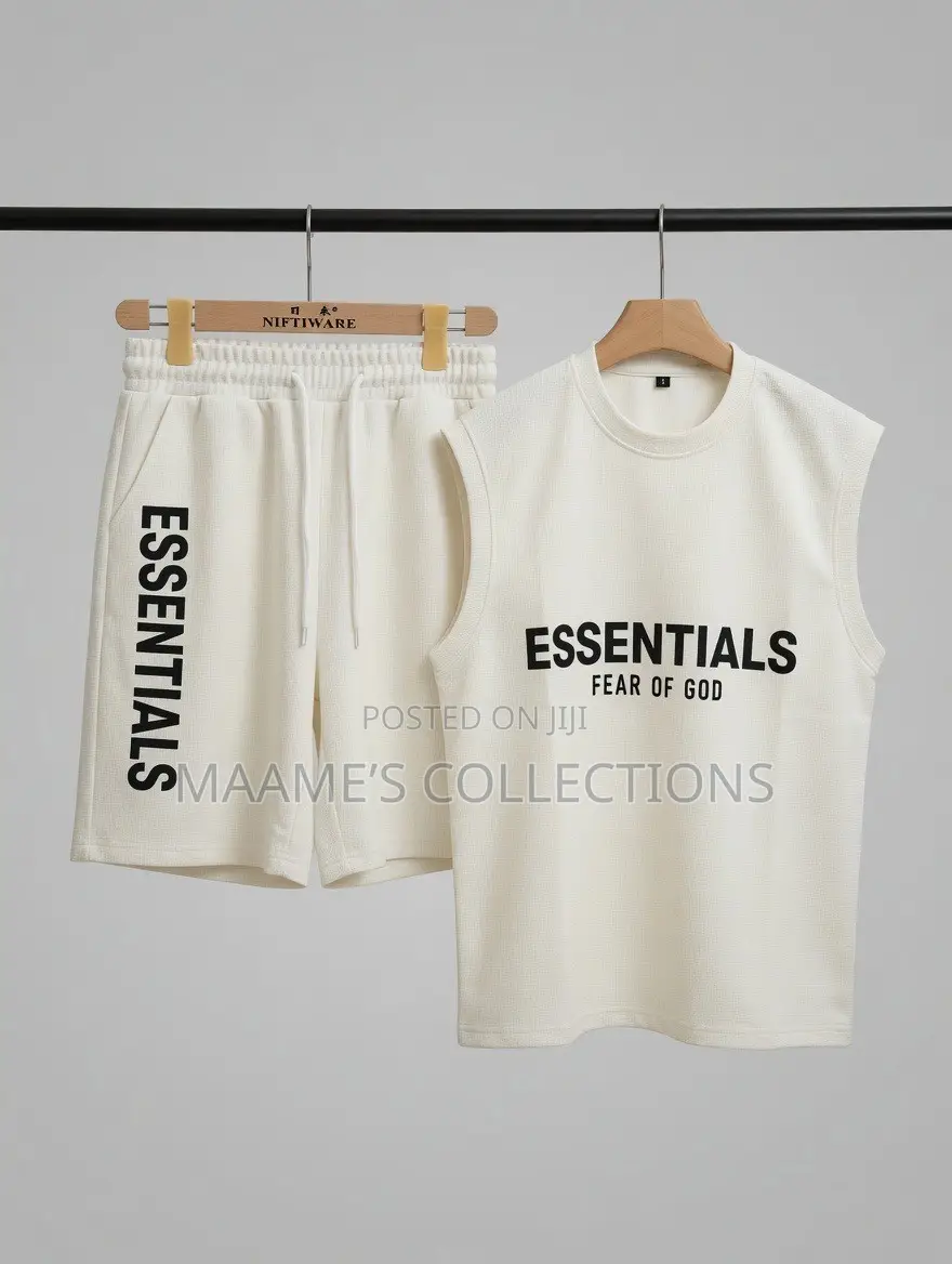 Essentials Fear of God Men’s Sleeveless Tank Top and Down Set