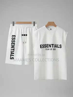 Essentials Fear of God Men’s Sleeveless Tank Top and Down Set
